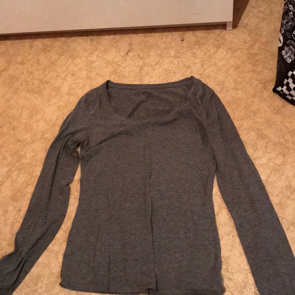 plain gray sleeping shirt